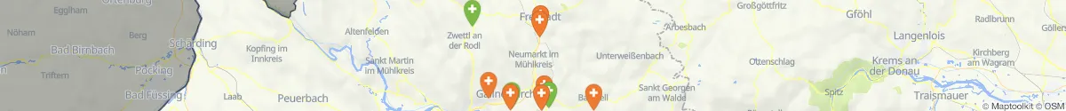 Kartenansicht für Apotheken-Notdienste in der Nähe von Sandl (Freistadt, Oberösterreich)